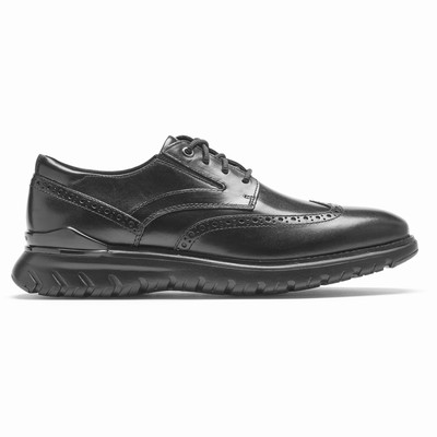 Sapatos Oxfords Rockport Total Motion Sport Wingtip Homem Pretas PT-25691